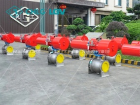 DN250 TA2钛材固定气动球阀交付年产六万吨能源级钛合金材料全产业链项目 Titanium Pneumatic Fixed-Ball Valves Successfully Delivered
